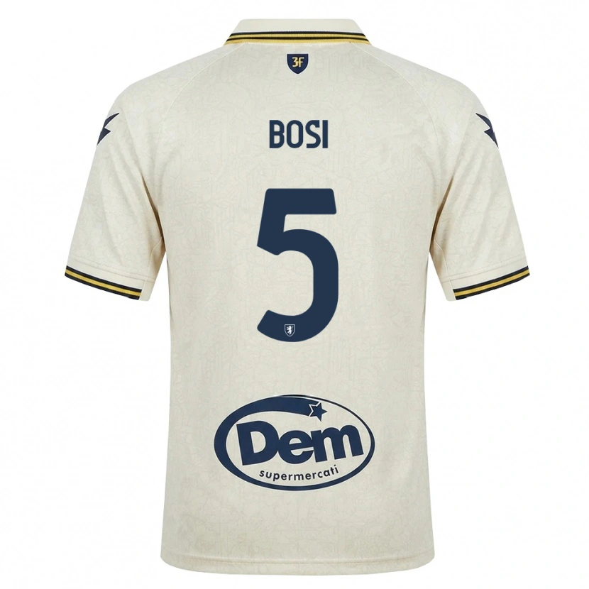 Danxen Børn Giorgio Bosi #5 Oldlace Gul Sort Udebane Spillertrøjer 2026/27 Trøje T-Shirt