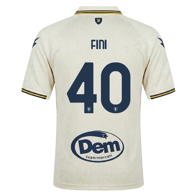 Danxen Børn Seydou Fini #40 Oldlace Gul Sort Udebane Spillertrøjer 2026/27 Trøje T-Shirt