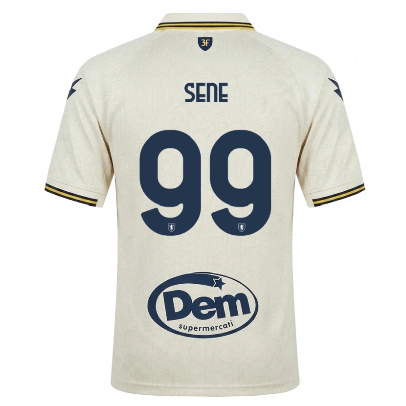 Danxen Børn Fallou Sene #99 Oldlace Gul Sort Udebane Spillertrøjer 2026/27 Trøje T-Shirt