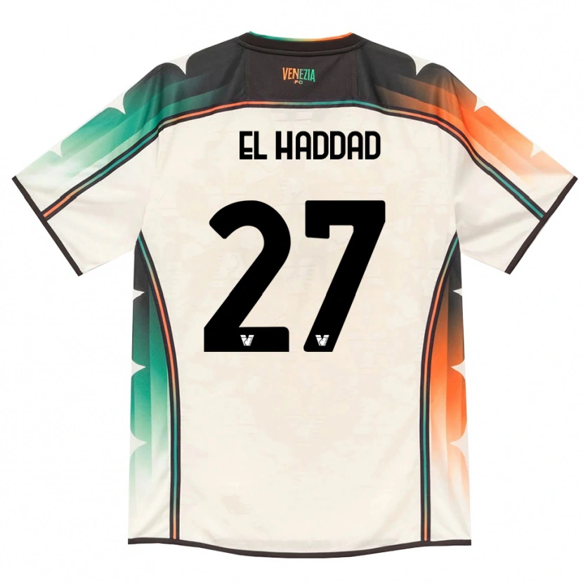 Danxen Børn Saad El Haddad #27 Oldlace Orange Grøn Udebane Spillertrøjer 2026/27 Trøje T-Shirt