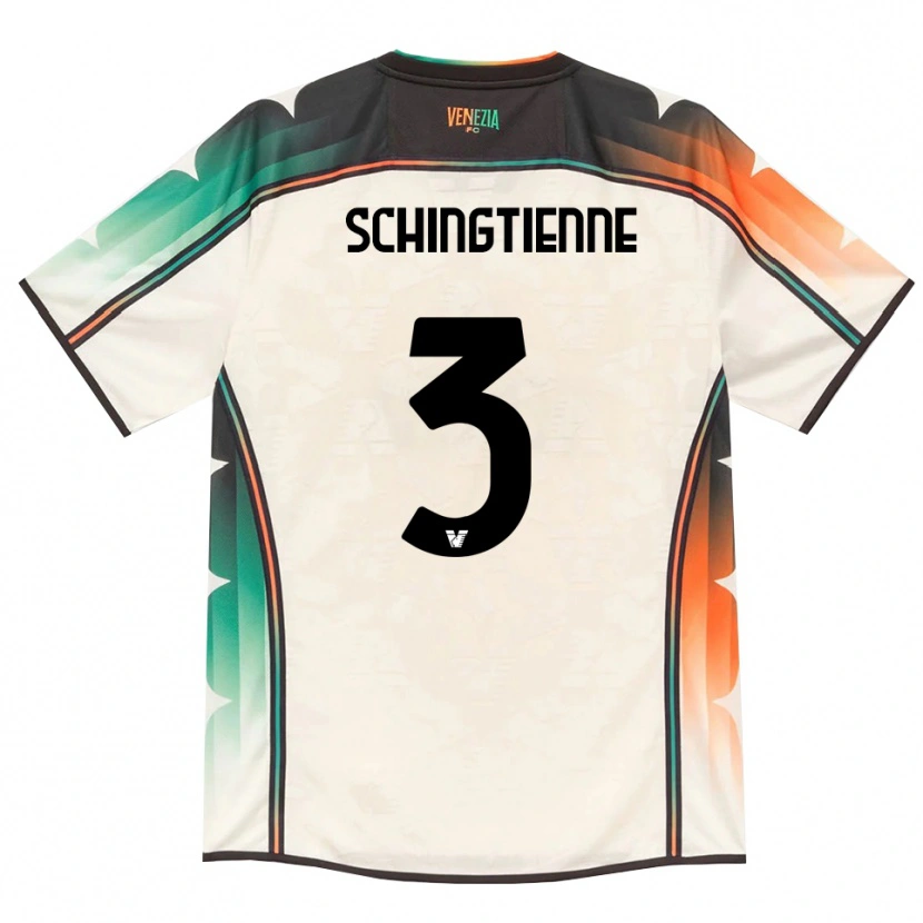 Danxen Børn Joël Schingtienne #3 Oldlace Orange Grøn Udebane Spillertrøjer 2026/27 Trøje T-Shirt