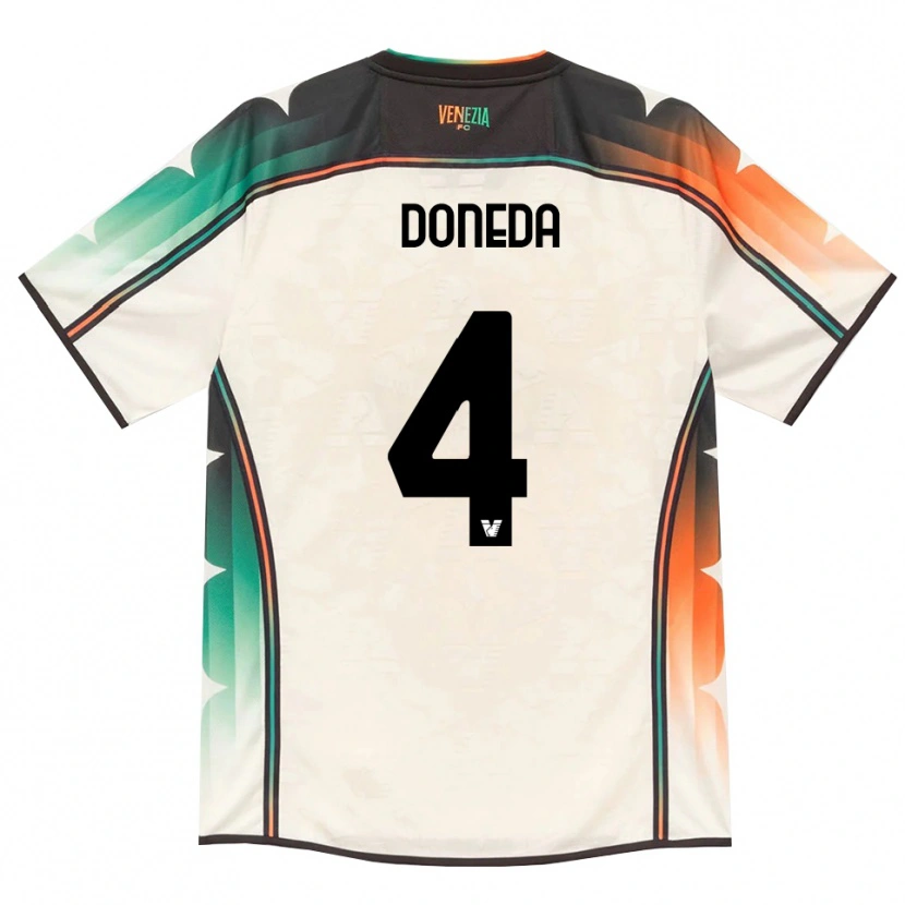 Danxen Børn Melissa Doneda #4 Oldlace Orange Grøn Udebane Spillertrøjer 2026/27 Trøje T-Shirt