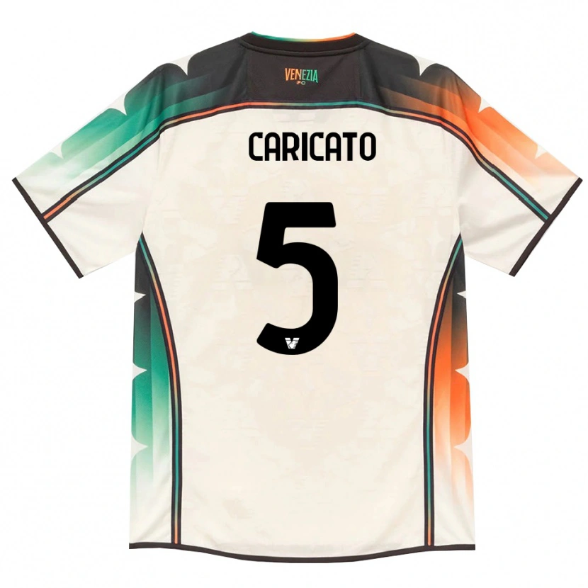 Danxen Børn Tiziano Caricato #5 Oldlace Orange Grøn Udebane Spillertrøjer 2026/27 Trøje T-Shirt