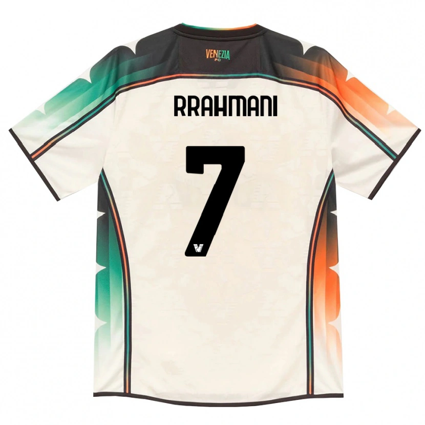 Danxen Børn Albion Rrahmani #7 Oldlace Orange Grøn Udebane Spillertrøjer 2026/27 Trøje T-Shirt