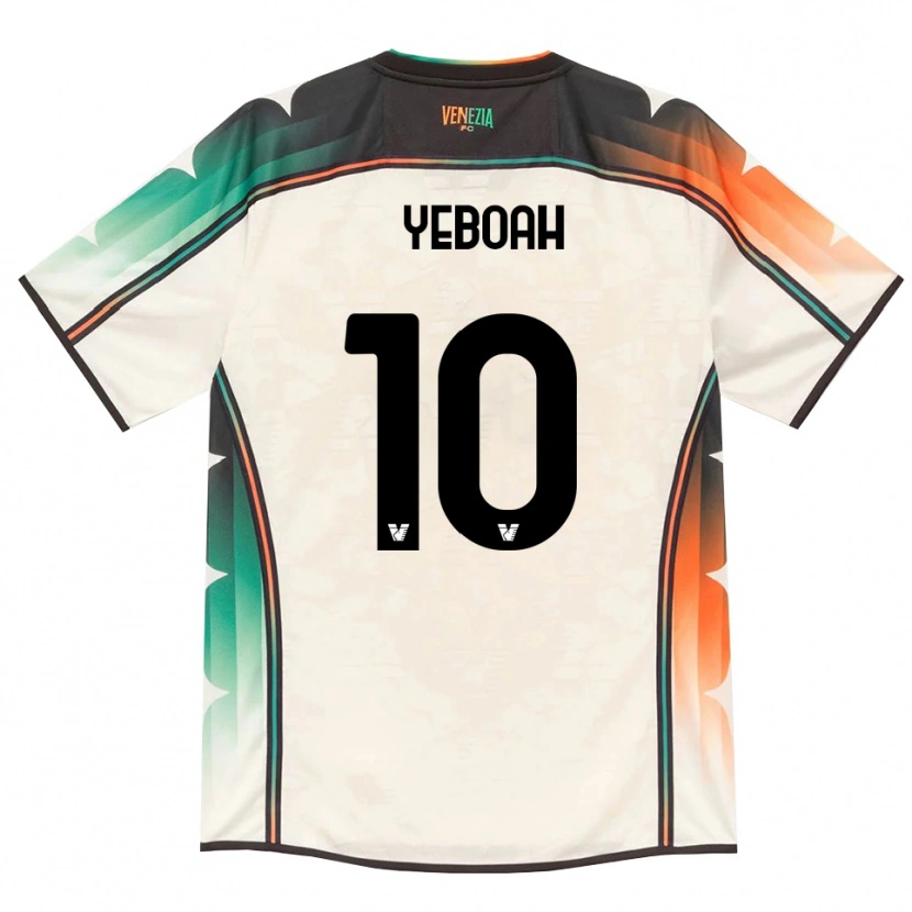 Danxen Børn John Yeboah #10 Oldlace Orange Grøn Udebane Spillertrøjer 2026/27 Trøje T-Shirt