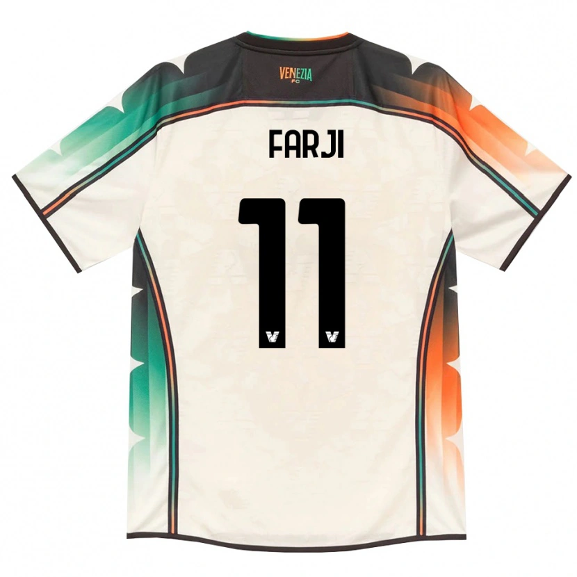 Danxen Børn Marko Farji #11 Oldlace Orange Grøn Udebane Spillertrøjer 2026/27 Trøje T-Shirt