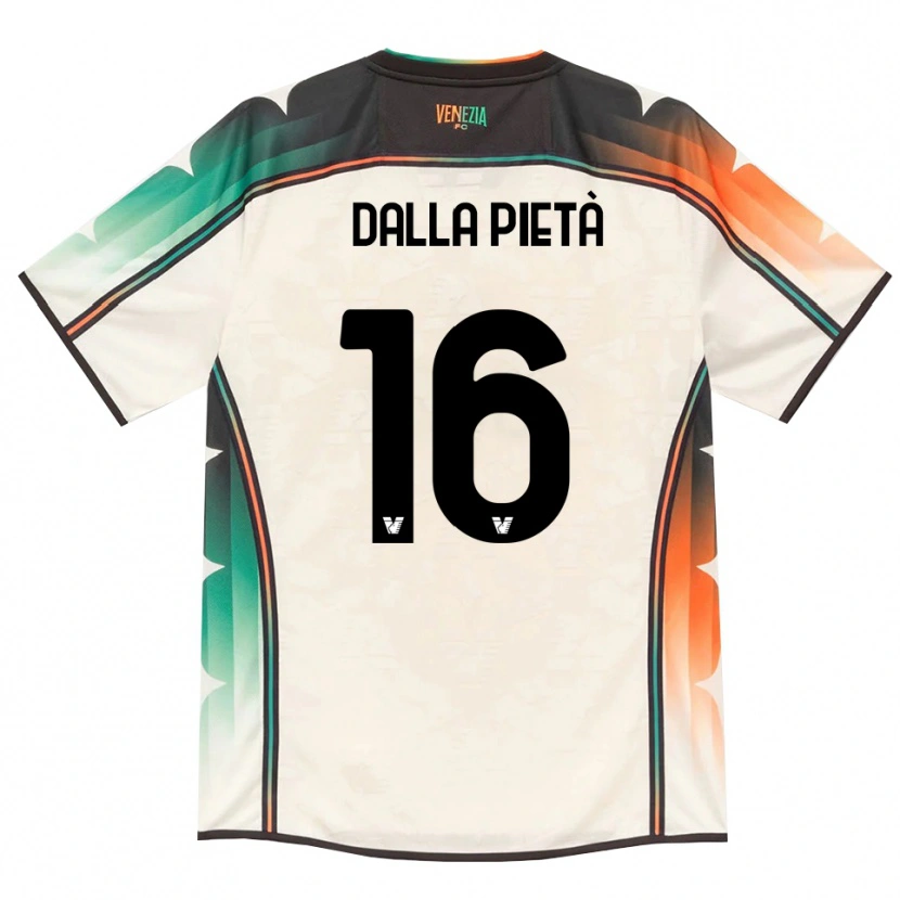 Danxen Børn Leonardo Dalla Pietà #16 Oldlace Orange Grøn Udebane Spillertrøjer 2026/27 Trøje T-Shirt