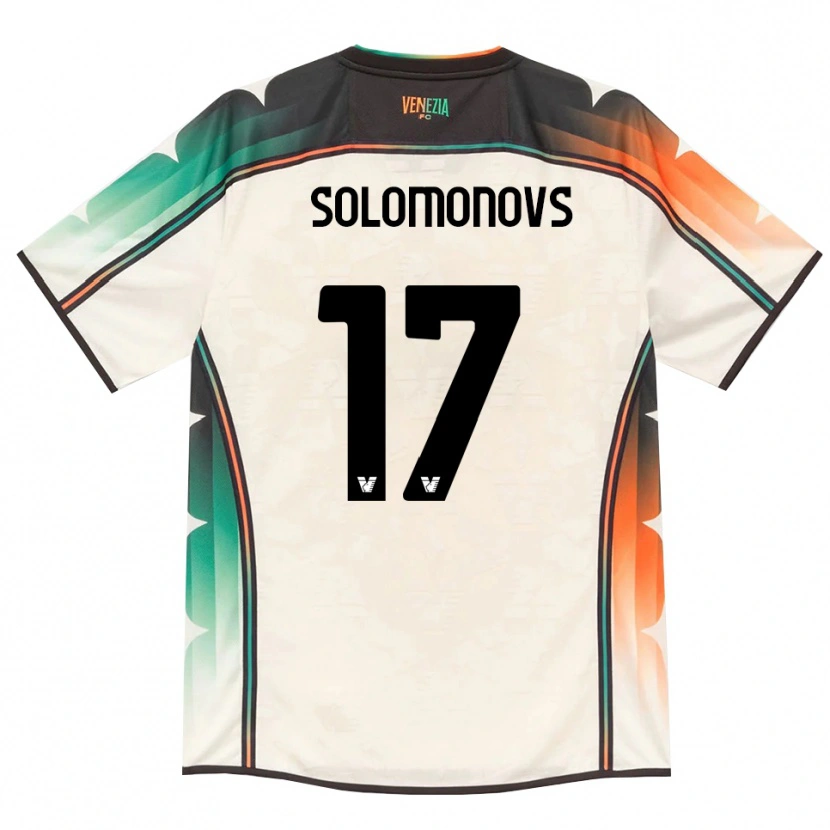 Danxen Børn Nikita Solomonovs #17 Oldlace Orange Grøn Udebane Spillertrøjer 2026/27 Trøje T-Shirt