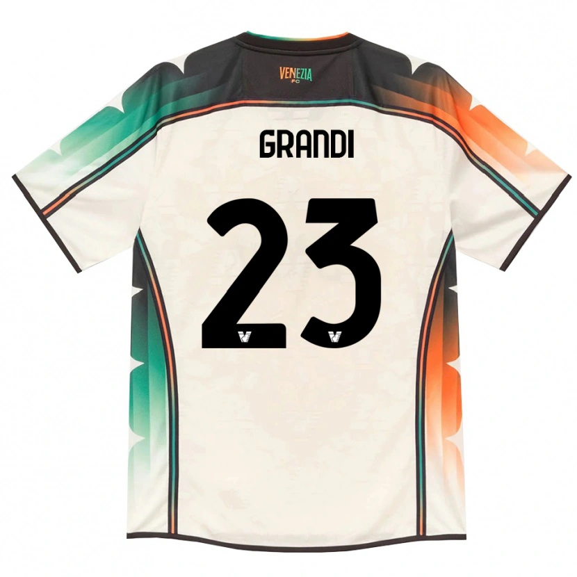 Danxen Børn Matteo Grandi #23 Oldlace Orange Grøn Udebane Spillertrøjer 2026/27 Trøje T-Shirt