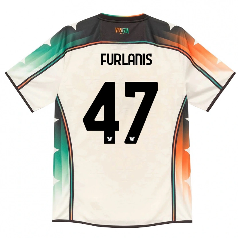Danxen Børn Giorgia Furlanis #47 Oldlace Orange Grøn Udebane Spillertrøjer 2026/27 Trøje T-Shirt