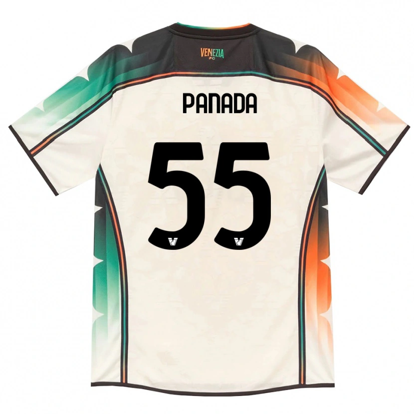 Danxen Børn Simone Panada #55 Oldlace Orange Grøn Udebane Spillertrøjer 2026/27 Trøje T-Shirt