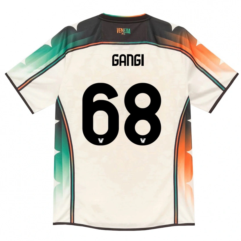 Danxen Børn Chiara Gangi #68 Oldlace Orange Grøn Udebane Spillertrøjer 2026/27 Trøje T-Shirt