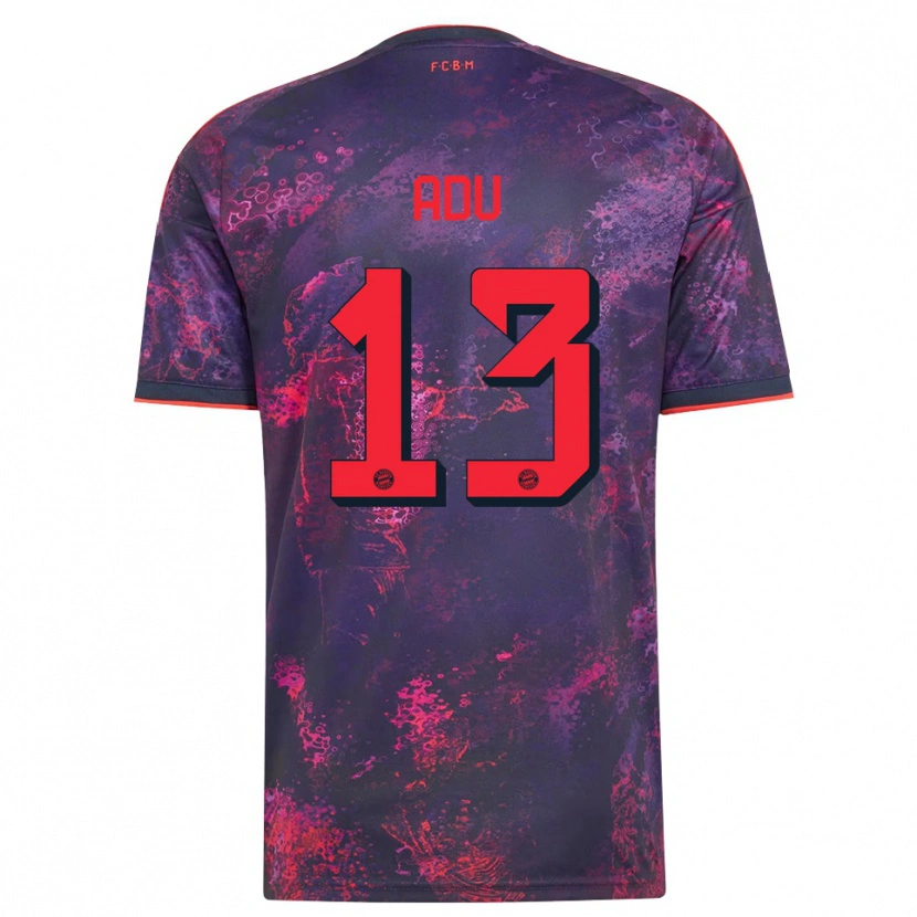 Danxen Børn Gibson Adu #13 Lilla Rød Tredje Sæt Spillertrøjer 2026/27 Trøje T-Shirt
