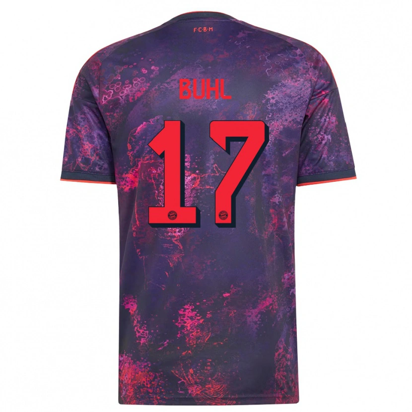 Danxen Børn Klara Buhl #17 Lilla Rød Tredje Sæt Spillertrøjer 2026/27 Trøje T-Shirt