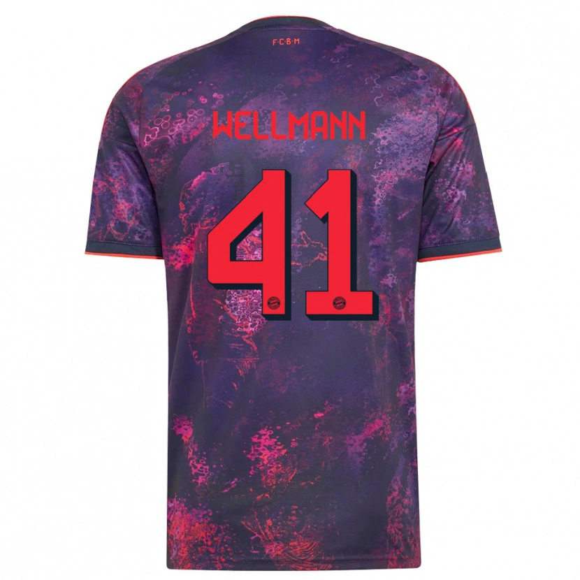 Danxen Børn Anna Wellmann #41 Lilla Rød Tredje Sæt Spillertrøjer 2026/27 Trøje T-Shirt