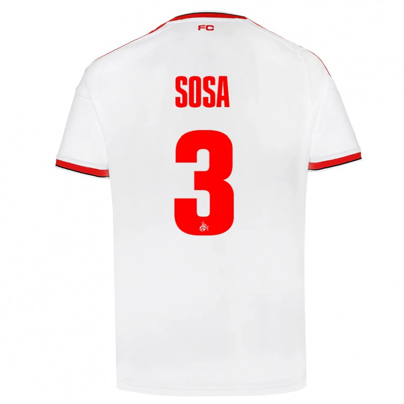 Danxen Mænd Borna Sosa #3 Hvid Rød Sort Hjemmebane Spillertrøjer 2026/27 Trøje T-Shirt
