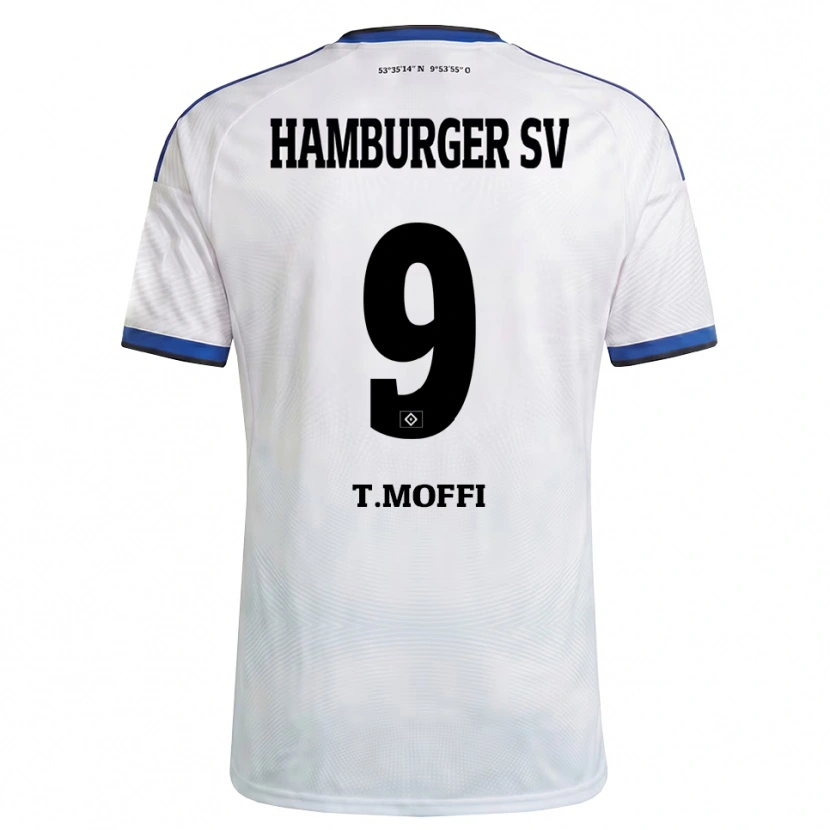 Danxen Mænd Terem Moffi #9 Hvid Sort Blå Hjemmebane Spillertrøjer 2026/27 Trøje T-Shirt