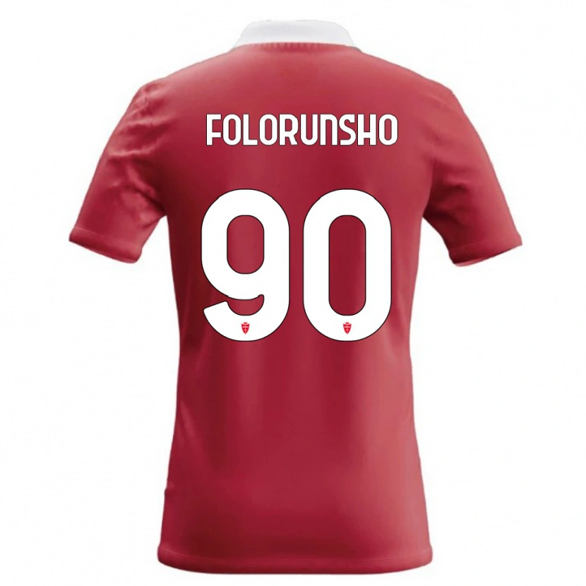 Danxen Mænd Michael Folorunsho #90 Rød Hvid Hjemmebane Spillertrøjer 2026/27 Trøje T-Shirt