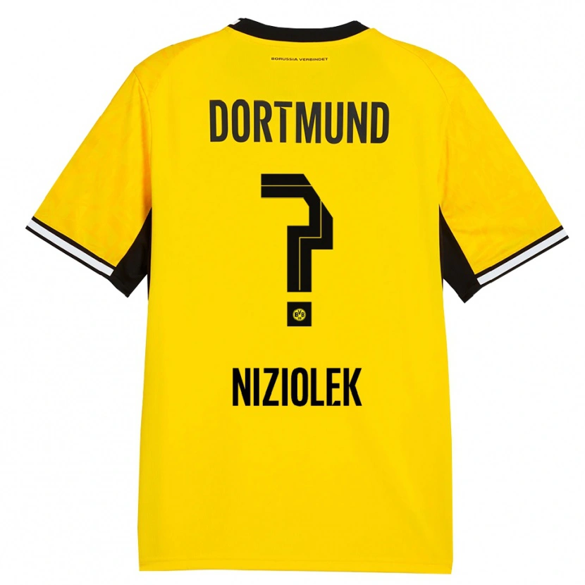 Danxen Mænd Alex Niziolek #0 Gul Sort Hvid Hjemmebane Spillertrøjer 2026/27 Trøje T-Shirt