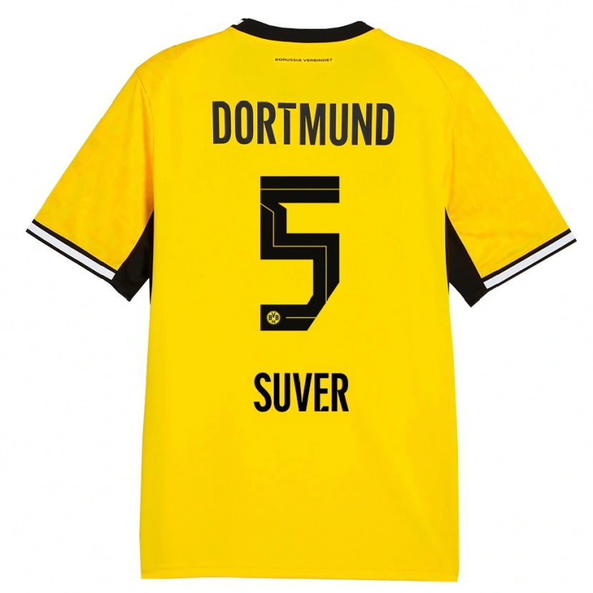 Danxen Mænd Mario Suver #5 Gul Sort Hvid Hjemmebane Spillertrøjer 2026/27 Trøje T-Shirt