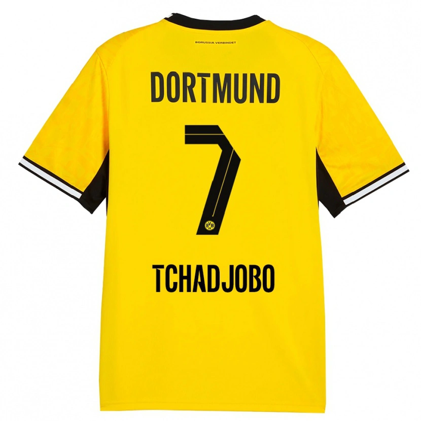 Danxen Mænd Dia Tchadjobo #7 Gul Sort Hvid Hjemmebane Spillertrøjer 2026/27 Trøje T-Shirt