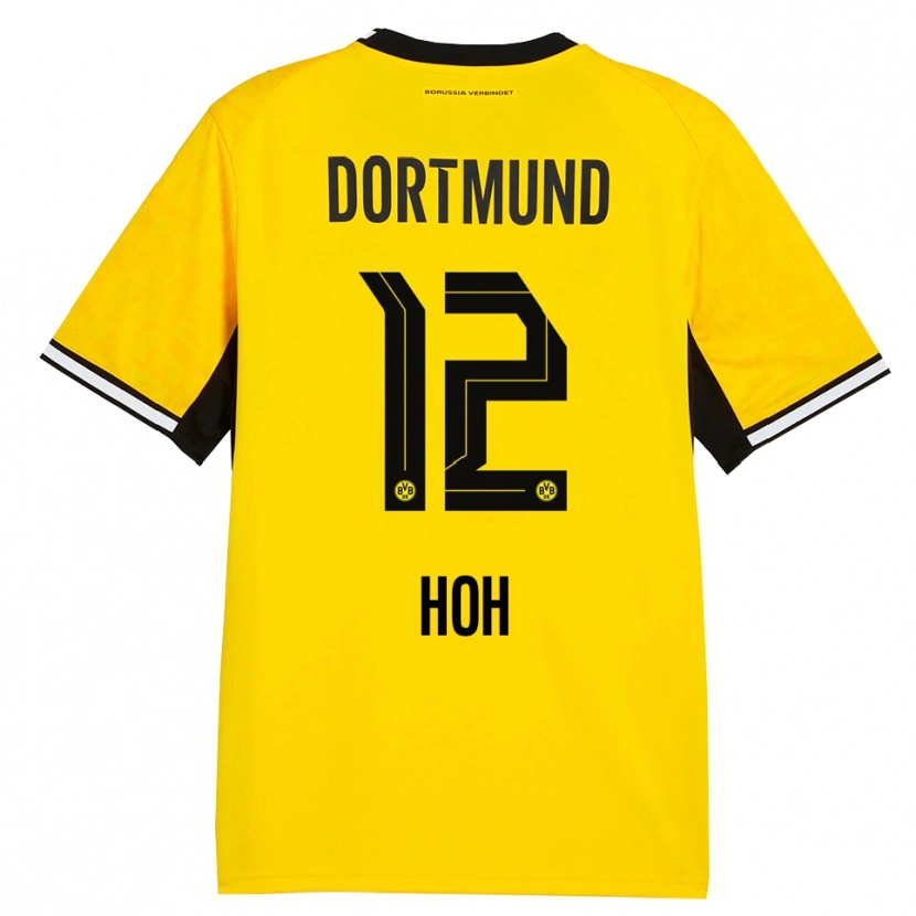 Danxen Mænd Hendrik Hoh #12 Gul Sort Hvid Hjemmebane Spillertrøjer 2026/27 Trøje T-Shirt