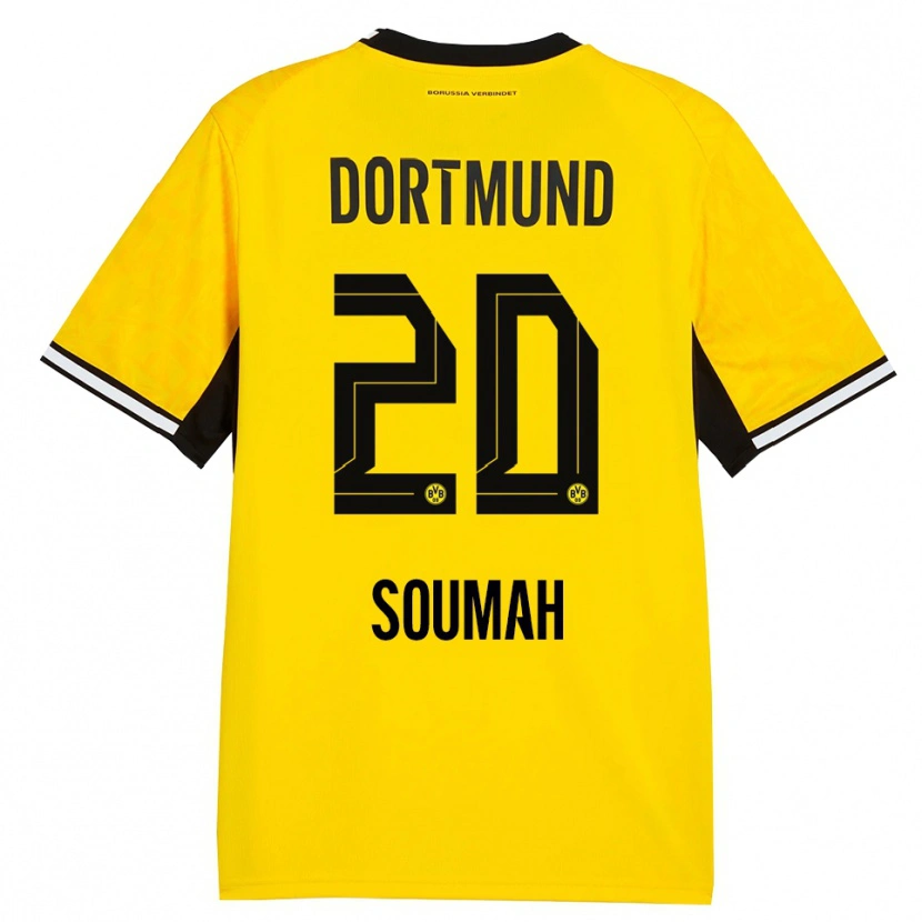 Danxen Mænd Moussa Soumah #20 Gul Sort Hvid Hjemmebane Spillertrøjer 2026/27 Trøje T-Shirt