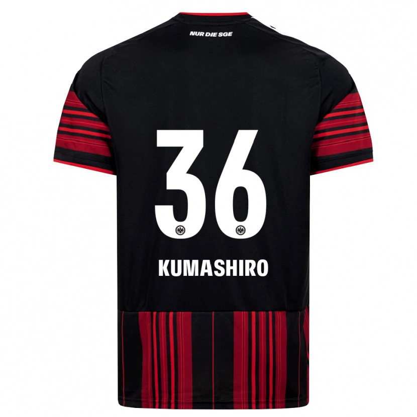 Danxen Mænd Keito Kumashiro #36 Sort Rød Hvid Hjemmebane Spillertrøjer 2026/27 Trøje T-Shirt