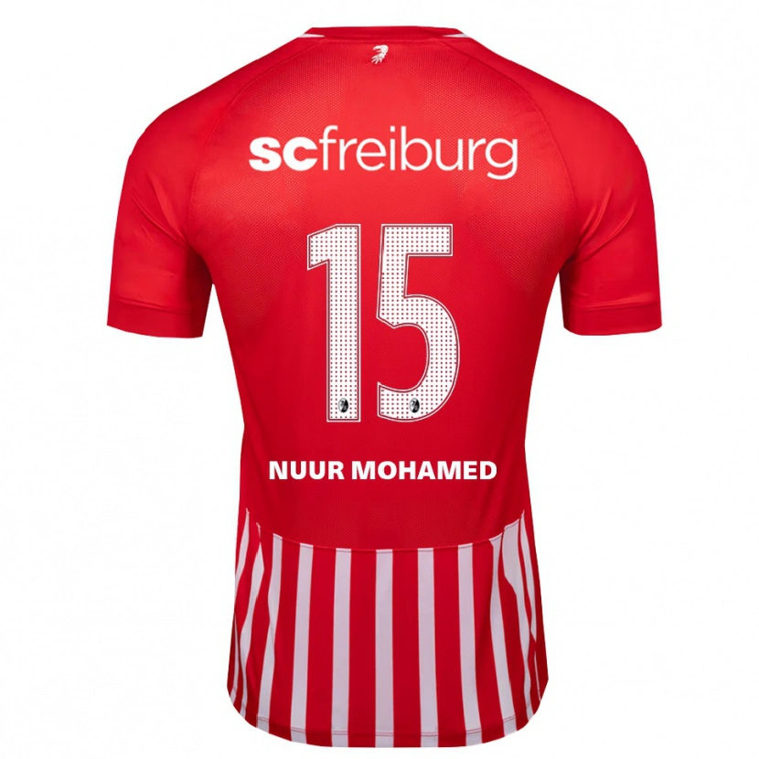 Danxen Mænd Billal Mohamed #15 Rød Hvid Sort Hjemmebane Spillertrøjer 2026/27 Trøje T-Shirt