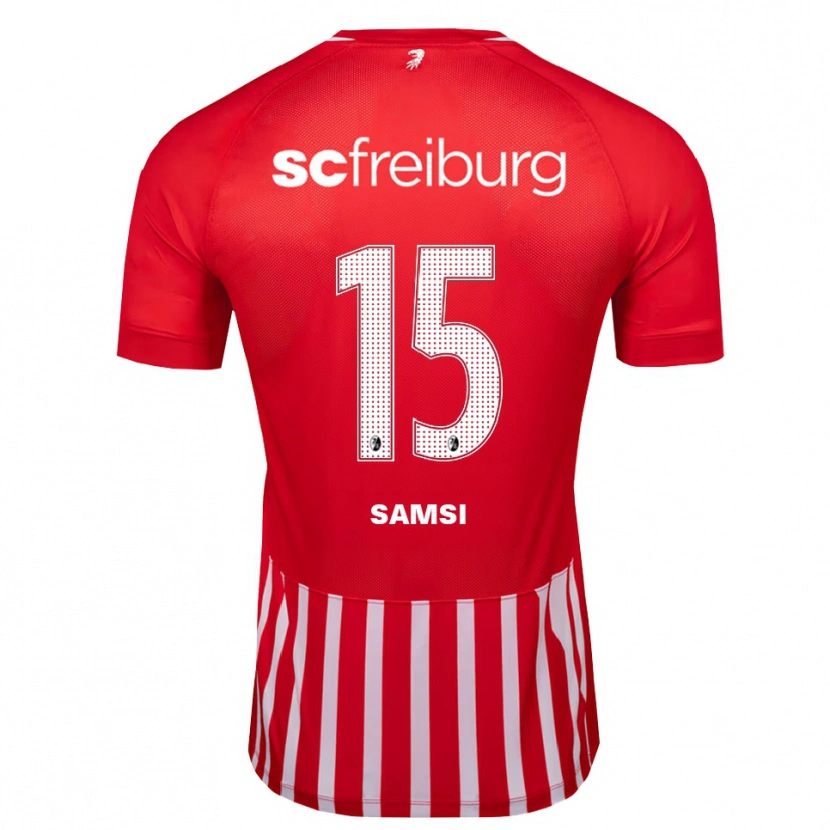 Danxen Mænd Simon Samsi #15 Rød Hvid Sort Hjemmebane Spillertrøjer 2026/27 Trøje T-Shirt