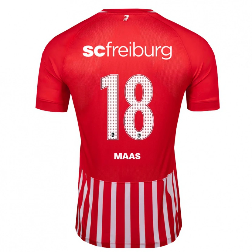 Danxen Mænd Mia-Lena Maas #18 Rød Hvid Sort Hjemmebane Spillertrøjer 2026/27 Trøje T-Shirt