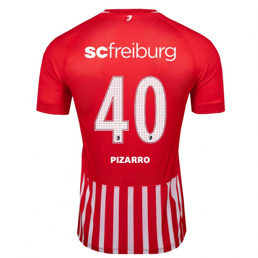 Danxen Mænd Théodore Pizarro #40 Rød Hvid Sort Hjemmebane Spillertrøjer 2026/27 Trøje T-Shirt