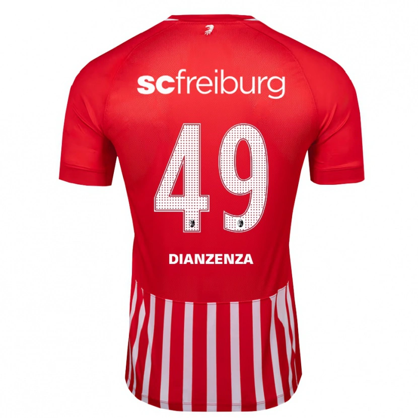 Danxen Mænd Chrisdy Dianzenza #49 Rød Hvid Sort Hjemmebane Spillertrøjer 2026/27 Trøje T-Shirt