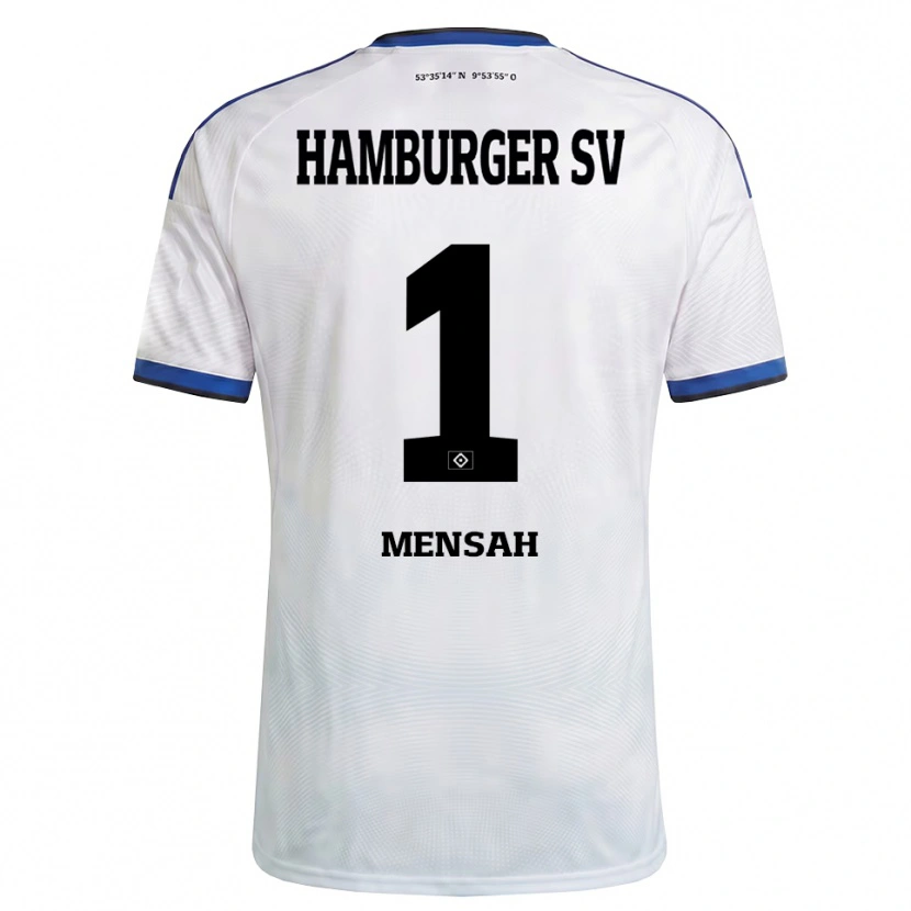 Danxen Mænd Steven Mensah #1 Hvid Sort Blå Hjemmebane Spillertrøjer 2026/27 Trøje T-Shirt