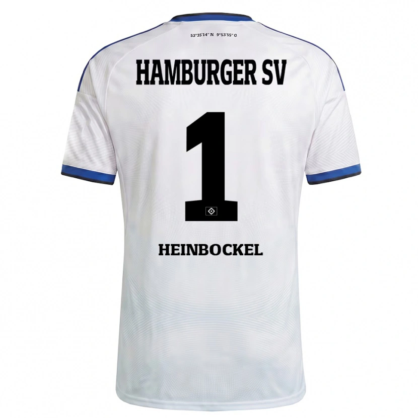 Danxen Mænd Simon Heinbockel #1 Hvid Sort Blå Hjemmebane Spillertrøjer 2026/27 Trøje T-Shirt