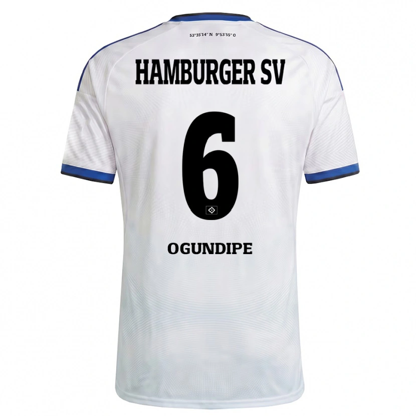 Danxen Mænd Alina Ogundipe #6 Hvid Sort Blå Hjemmebane Spillertrøjer 2026/27 Trøje T-Shirt