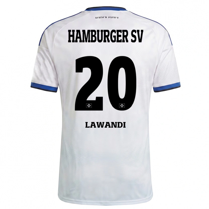 Danxen Mænd Alexander Lawandi #20 Hvid Sort Blå Hjemmebane Spillertrøjer 2026/27 Trøje T-Shirt