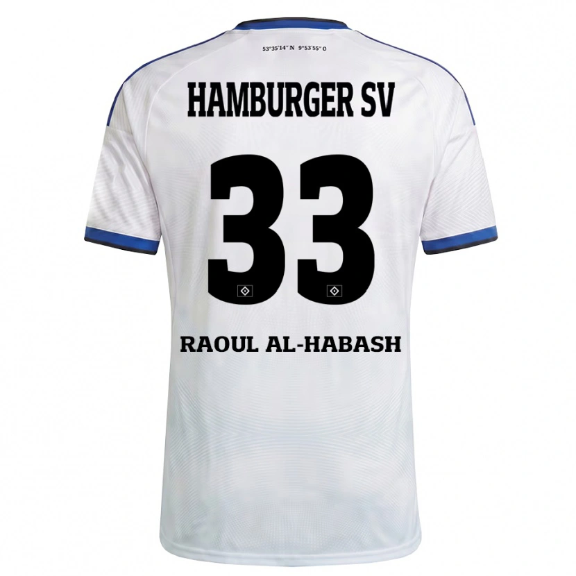 Danxen Mænd Luca Raoul Al-Habash #33 Hvid Sort Blå Hjemmebane Spillertrøjer 2026/27 Trøje T-Shirt