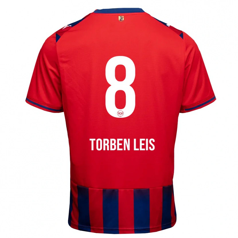Danxen Mænd Torben Leis #8 Kongelig Blå Hvid Rød Hjemmebane Spillertrøjer 2026/27 Trøje T-Shirt