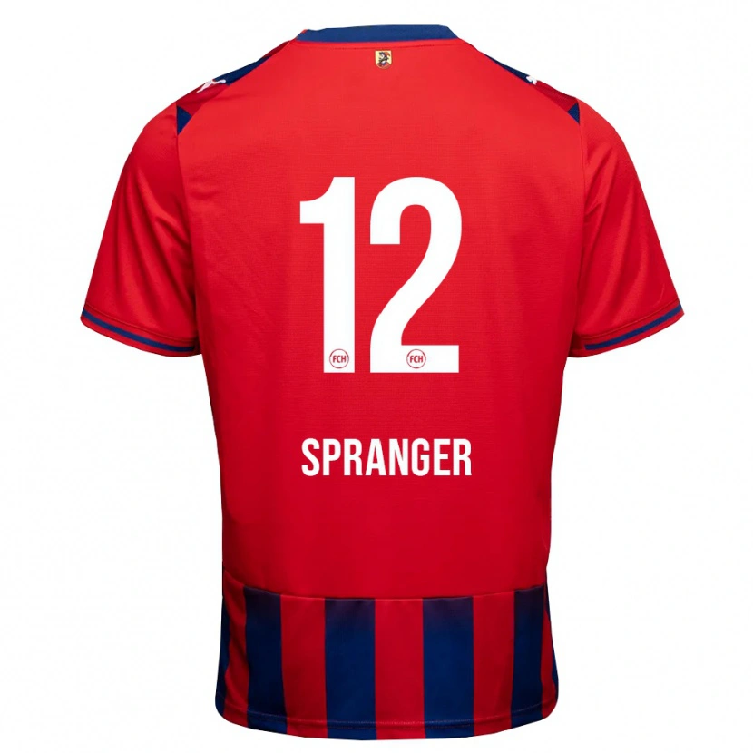 Danxen Mænd Luke Spranger #12 Kongelig Blå Hvid Rød Hjemmebane Spillertrøjer 2026/27 Trøje T-Shirt