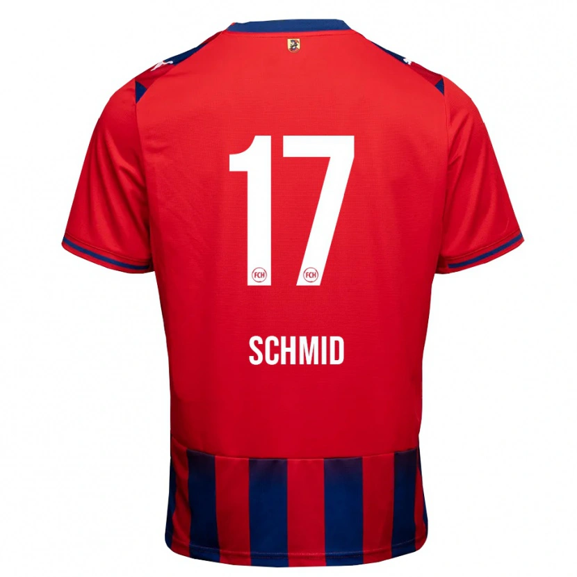 Danxen Mænd Florent Schmid #17 Kongelig Blå Hvid Rød Hjemmebane Spillertrøjer 2026/27 Trøje T-Shirt