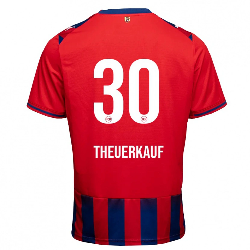 Danxen Mænd Norman Theuerkauf #30 Kongelig Blå Hvid Rød Hjemmebane Spillertrøjer 2026/27 Trøje T-Shirt
