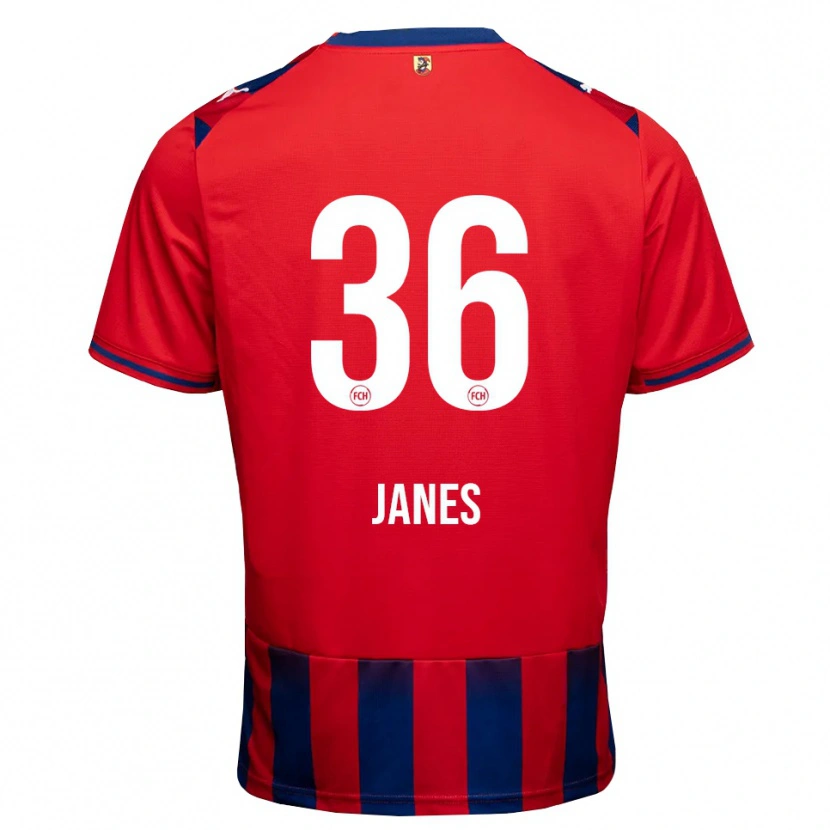 Danxen Mænd Luka Janes #36 Kongelig Blå Hvid Rød Hjemmebane Spillertrøjer 2026/27 Trøje T-Shirt