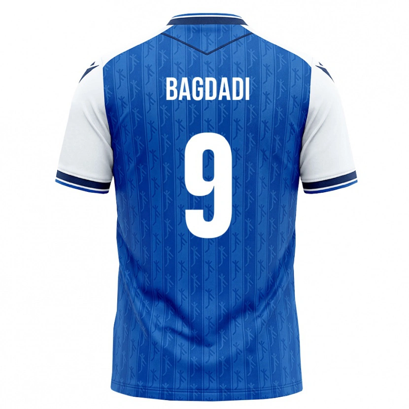 Danxen Mænd Zakaria Bagdadi #9 Kongelig Blå Hvid Hjemmebane Spillertrøjer 2026/27 Trøje T-Shirt