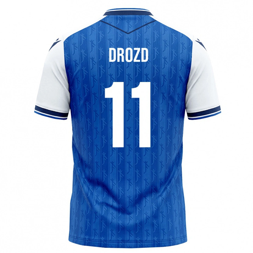 Danxen Mænd Nikita Drozd #11 Kongelig Blå Hvid Hjemmebane Spillertrøjer 2026/27 Trøje T-Shirt