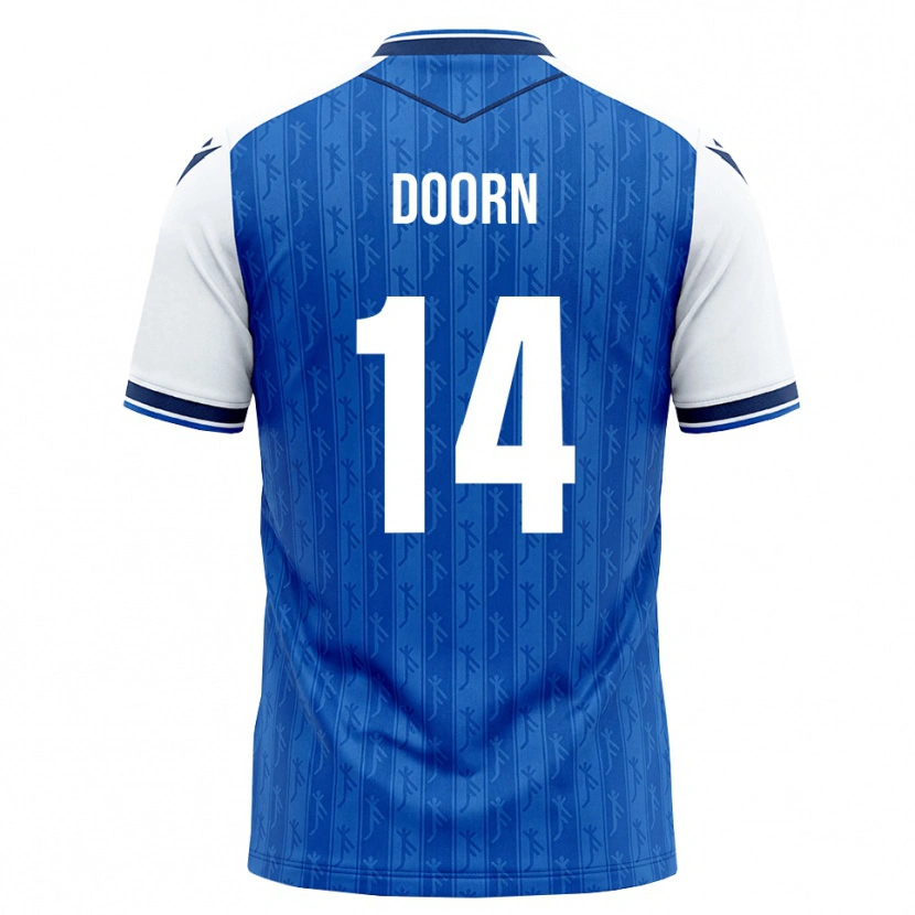 Danxen Mænd Lisa Doorn #14 Kongelig Blå Hvid Hjemmebane Spillertrøjer 2026/27 Trøje T-Shirt