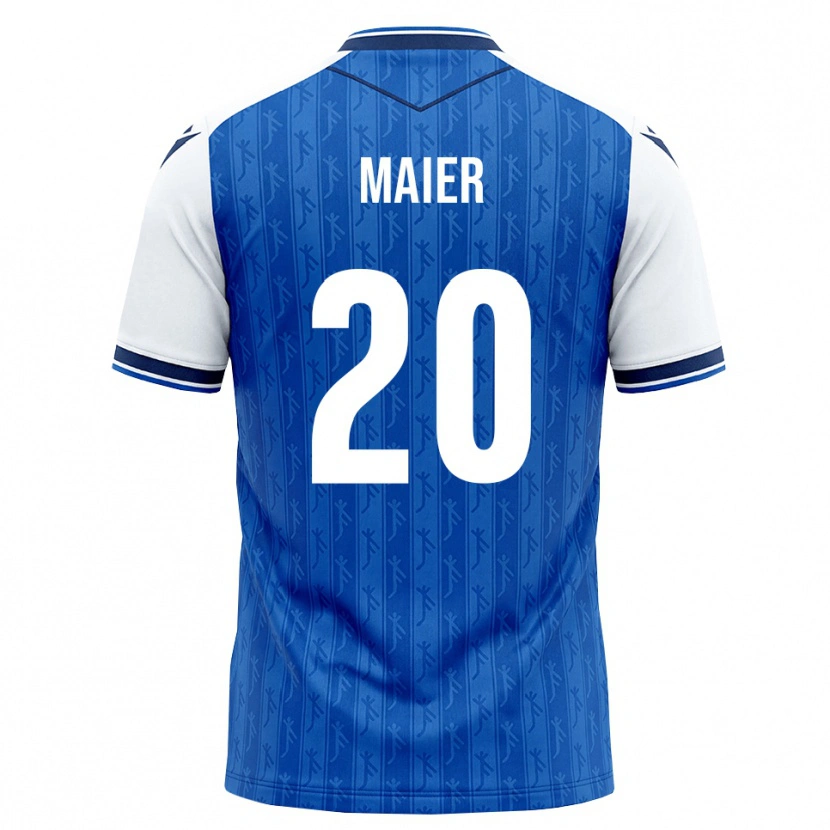 Danxen Mænd Leonie Maier #20 Kongelig Blå Hvid Hjemmebane Spillertrøjer 2026/27 Trøje T-Shirt