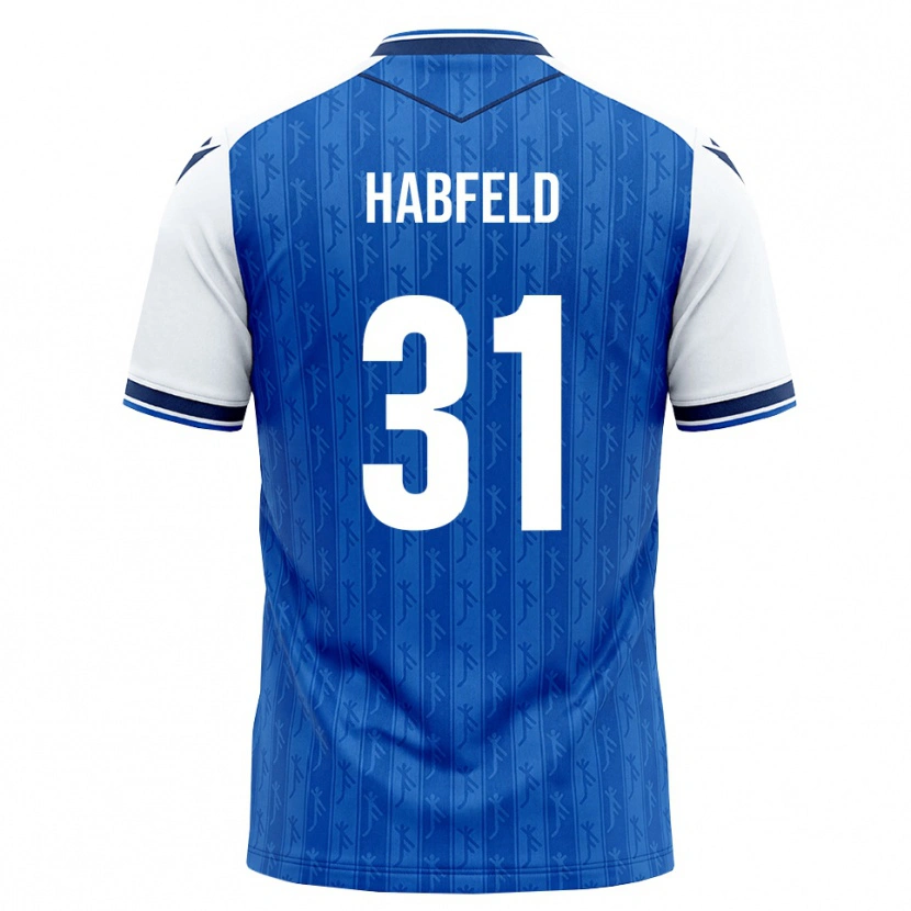 Danxen Mænd Josef Haßfeld #31 Kongelig Blå Hvid Hjemmebane Spillertrøjer 2026/27 Trøje T-Shirt