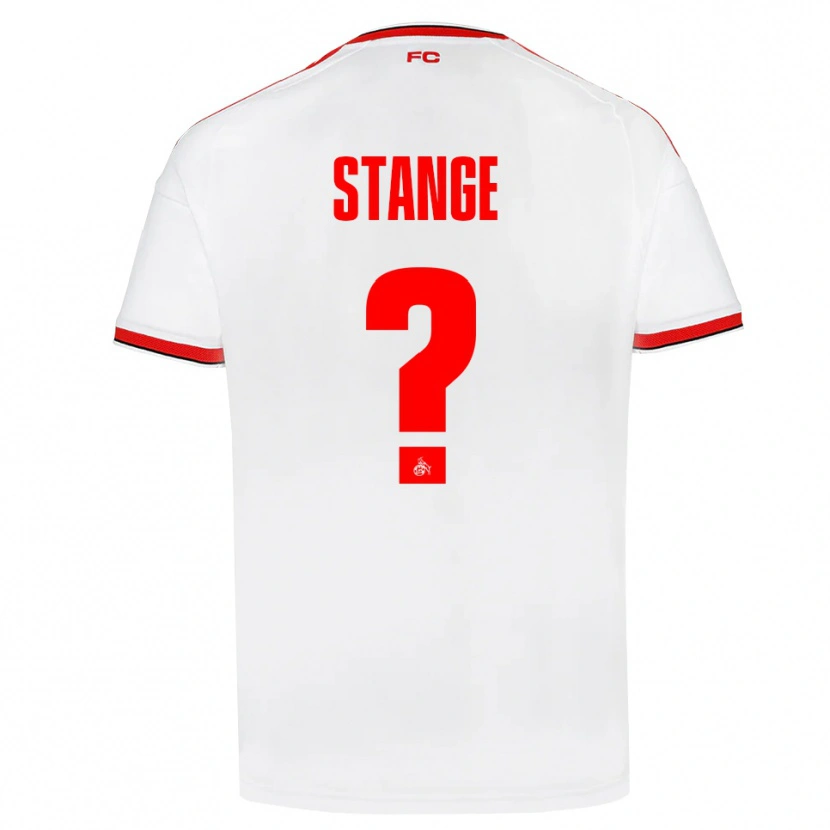 Danxen Mænd Julian Stange #0 Hvid Rød Sort Hjemmebane Spillertrøjer 2026/27 Trøje T-Shirt