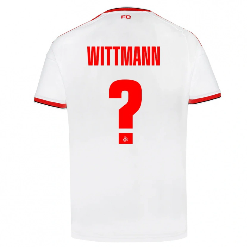 Danxen Mænd Eyk Wittmann #0 Hvid Rød Sort Hjemmebane Spillertrøjer 2026/27 Trøje T-Shirt
